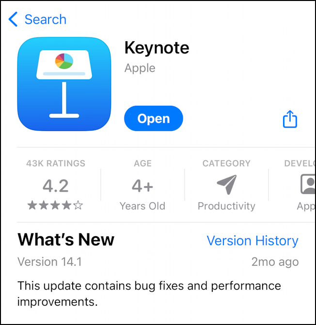 apple keynote iphone remote control clicker - keynote for mobile app