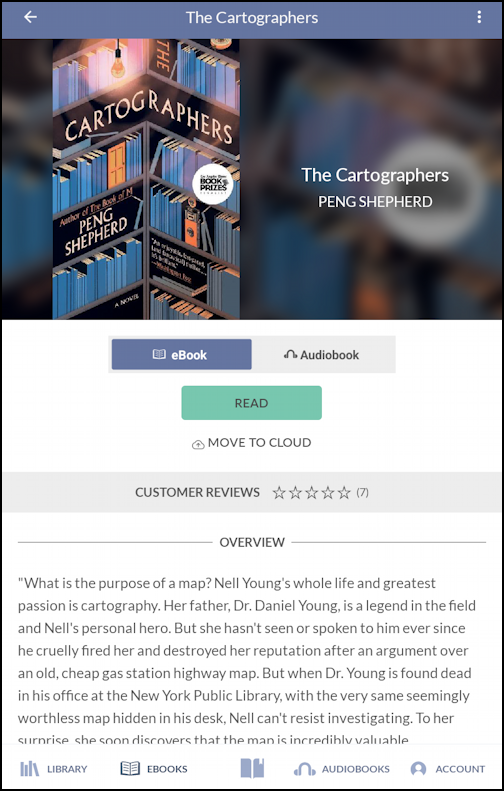 B&N NOOK Lenovo Color buy ebook - 'the cartographers' by feng shepherd, ready to open and read