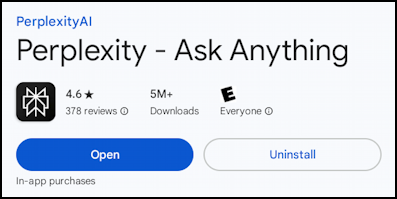chatgpt perplexity ai on chromebook - installed, ready to open
