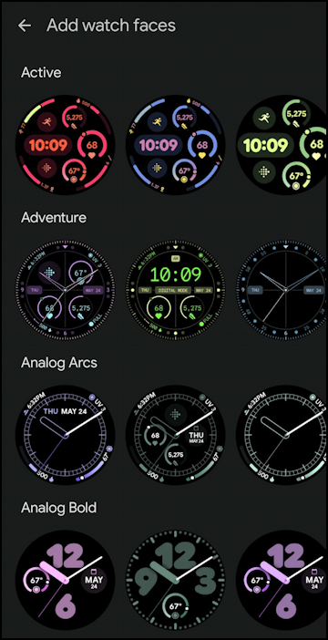 google pixel watch 3 change face - android app watchface gallery
