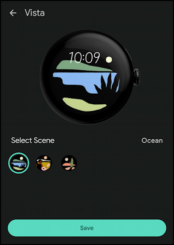google pixel watch 3 change face - vista watch face options