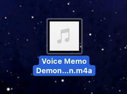 mac macos voice memos - actual file icon