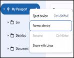 chromebook chromeos how to work with format reformat erase external ssd hard disk drive