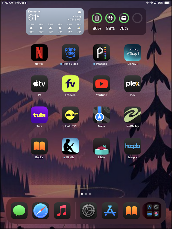ipad mini ipados 18 customize home screen - dark mode + widgets