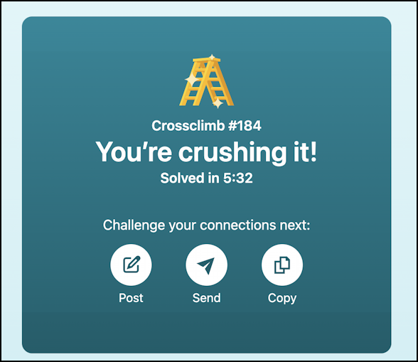 linkedin games crossclimb word ladder - solved!