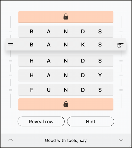 linkedin games crossclimb word ladder - reorder lines