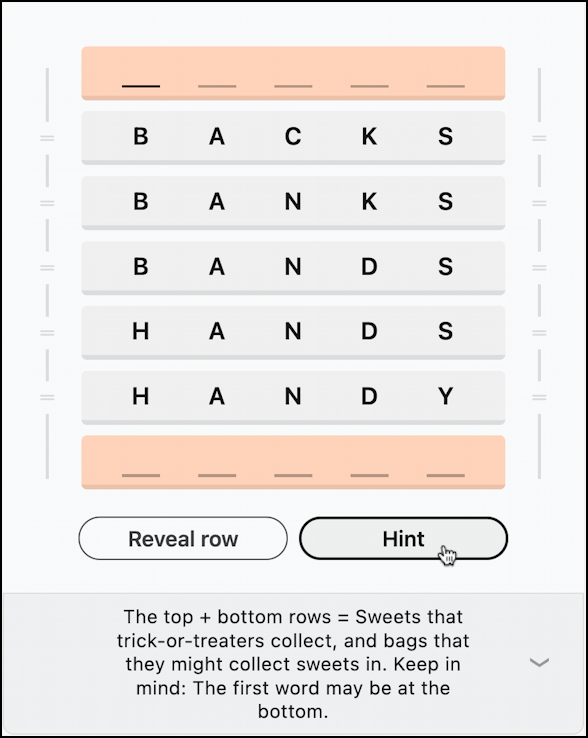 linkedin games crossclimb word ladder - top and bottom clue