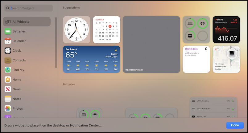 mac macos world time clock - notification center - main edit view