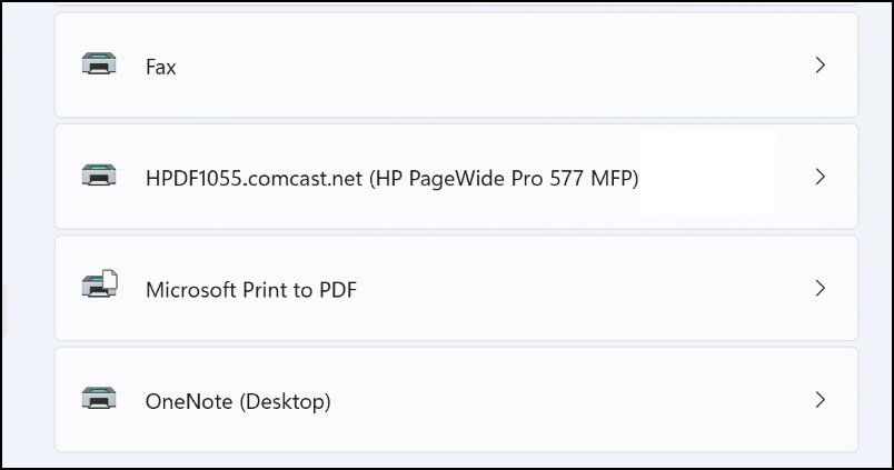 win11 add network printer - ready to go