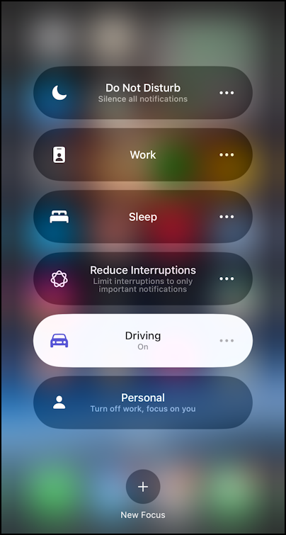 iphone focus modes - all options