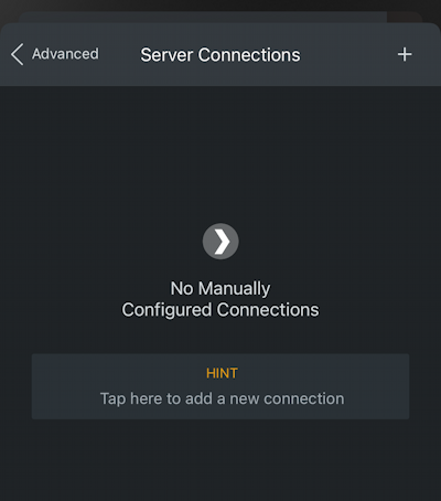 iphone plex noauth configuration - no manual connections