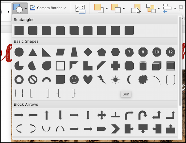 microsoft powerpoint webcam recording cameo - tons of shapes and cutouts
