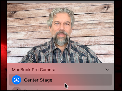 mac macos center stage webcam - auto-centering enabled