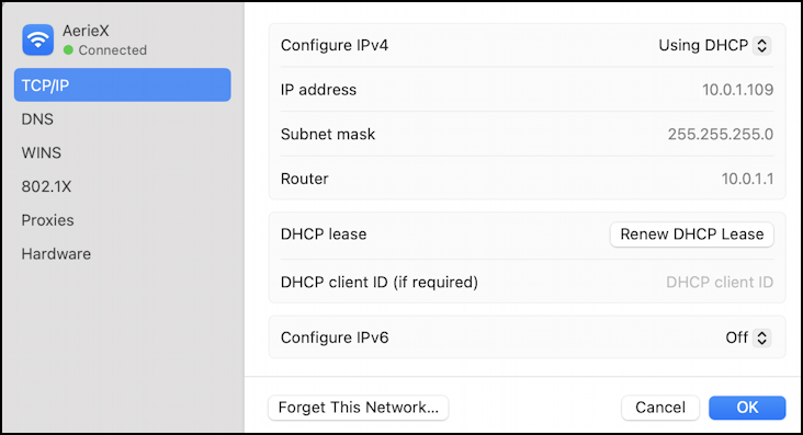 plex server offline access - mac client IP address in settings
