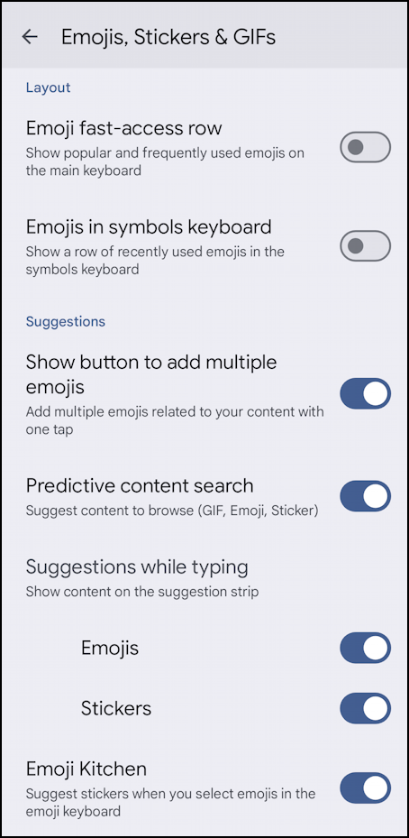 android emoji kitchen genmoji - enabled in settings