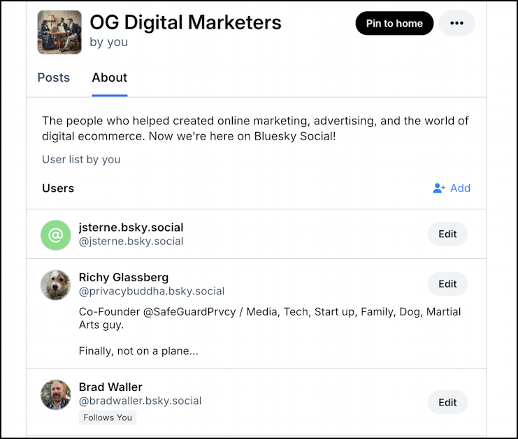 bluesky social create list - about with members