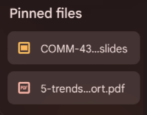 pin files folders 'tote' feature chromeos how to use hide