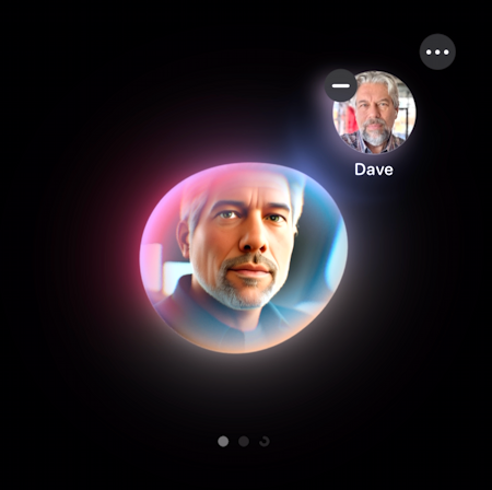 iphone ai image playground portrait - portrait image added
