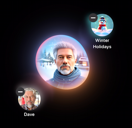 iphone ai image playground portrait - add a background