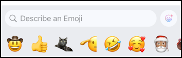 iphone ios genmoji get started - genmoji button restored