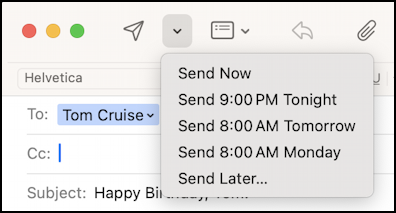 apple mail for mac - send later options