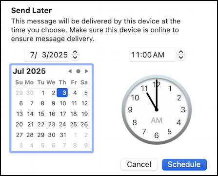 apple mail for mac - date and time specified