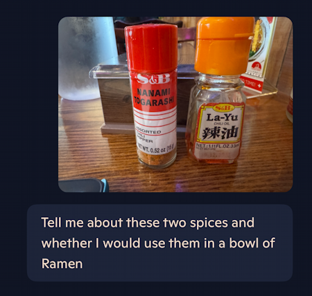 ai test chatgpt vs copilot - copilot what are these spices?