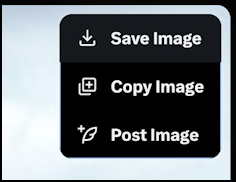 grok ai generate car image - save/copy/share/post image
