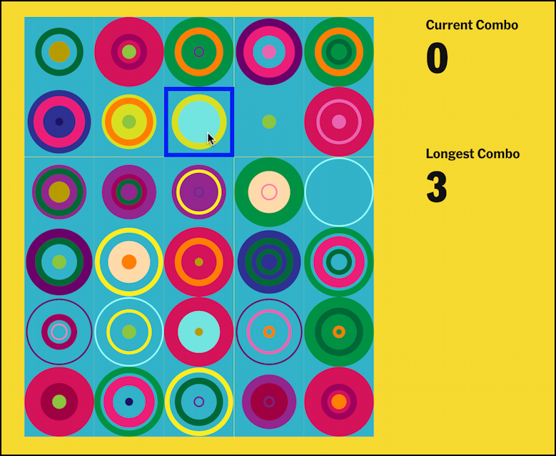 nytimes puzzles games tiles - third move, streak = 3