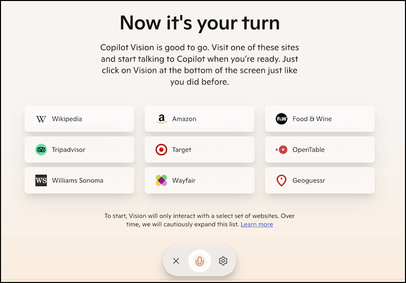 microsoft edge copilot vision ai - now it's your turn intro