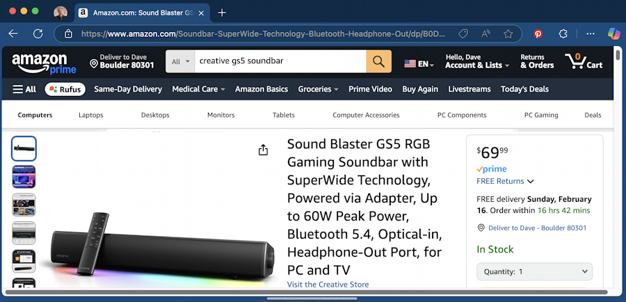 microsoft edge copilot vision ai - tiny bar along the bottom