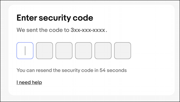 ebay login account security passkey - enter security code 2fa