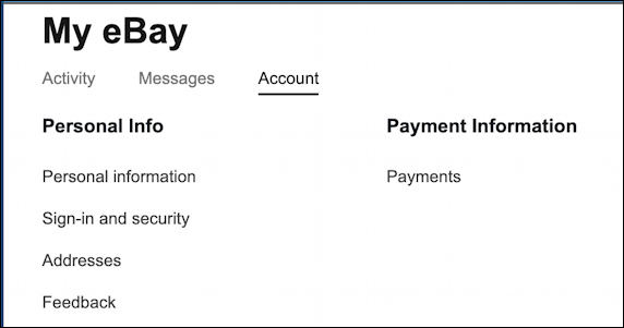 ebay login account security passkey - my ebay settings