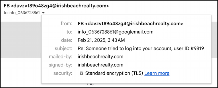 logged in to your facebook account email notification - wrapper info