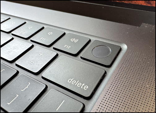 macbook pro keyboard fingerprint sensor scanner reader key 