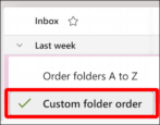 reorder sort folders microsoft outlook.com how to alphabetize custom