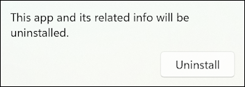 delete remove apps programs windows win11 - sure you want to uninstall