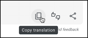 youtube comment in spanish - copy translation button