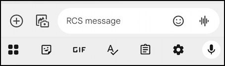 android foreign language text message - the four box button
