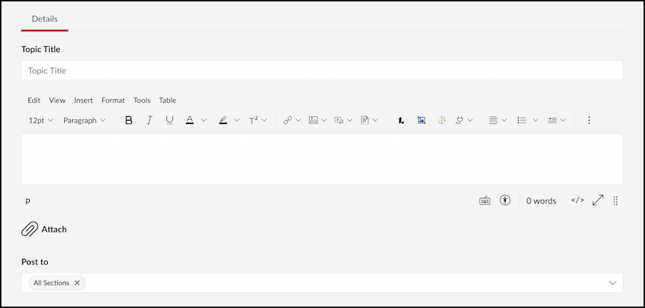 canvas lms schedule post announcement - template