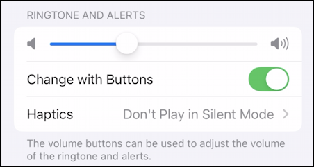 apple iphone ios ringtone volume control - change with buttons