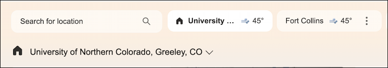 msn.com home page - new home weather location: greeley co UNC