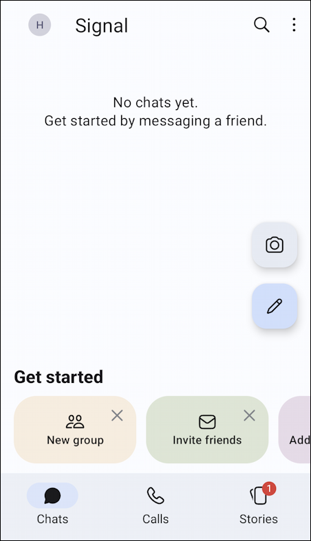 signal disappearing chat text messages - ready to start
