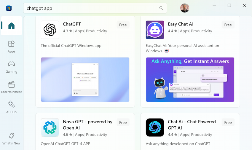 chatgpt for windows 11 win11 pc - microsoft store