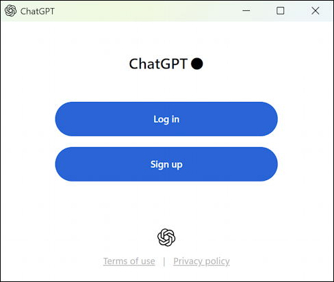 chatgpt for windows 11 win11 pc - sign in or sign up