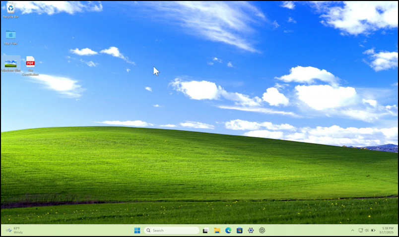 windows xp desktop wallpaper - winxp retro meadow bliss desktop wallpaper