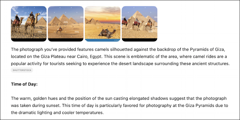 chatgpt ai photo location identification - it's the great pyramid of giza