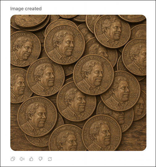 chatgpt create coin medallion - pile of coins, all facing right