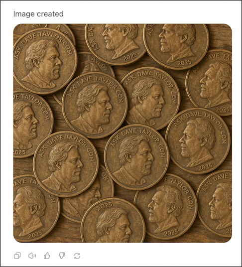 chatgpt create coin medallion - orientation changed, but not rotation of coins