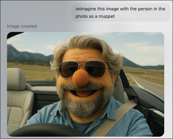 chatgpt how to studio ghibli reimagine photo - if I were a muppet